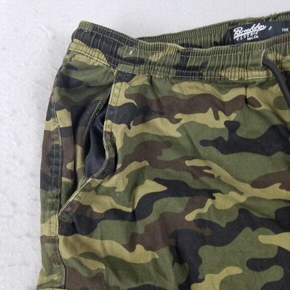 Brooklyn Cloth Pants Mens XL Camo Cargo Jogger Stretch Drawstring Pockets - Picture 3 of 15